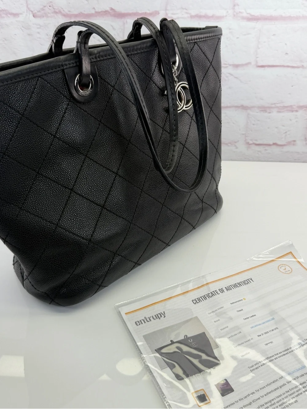 Chanel Caviar Quilted Shopping Fever Tote - Picture 16 of 16